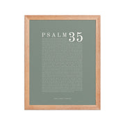 Psalm 35 Full Chapter Wall Art | Complete Scripture Print