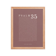 Psalm 35 Full Chapter Wall Art | Complete Scripture Print