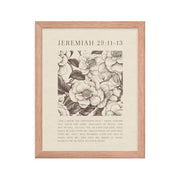 Jeremiah 29:11 - Floral On Beige  