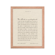Psalm 23 On Beige Background  