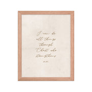Philippians 4:13 On Beige Background  