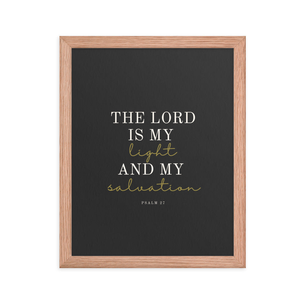 Psalm 27 Quote On Light Or Dark Background  
