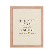 Psalm 27 Quote On light Background 11x14