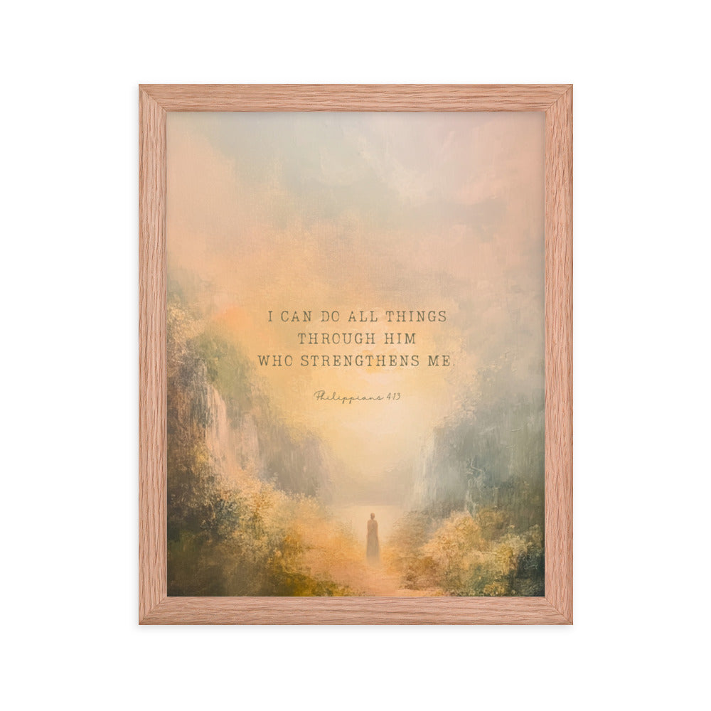 Philippians 4:13 - Oil Painting Print  