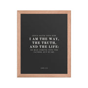 John 14:6 Black 11x14
