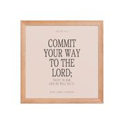 Commit Your Way: Psalm 37:5 Premium Matte Bible Verse Art