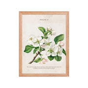 Psalm 27 Quote Vintage Floral On Beige Background  