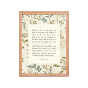Genesis 2:9 - Botanic Floral Background  