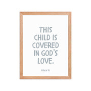 Psalm 91 Verse - A Soft Nursery Wall Art Print
