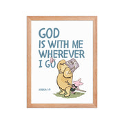 Joshua 1:9 – Winnie the Pooh Bear Inspired Scripture Print