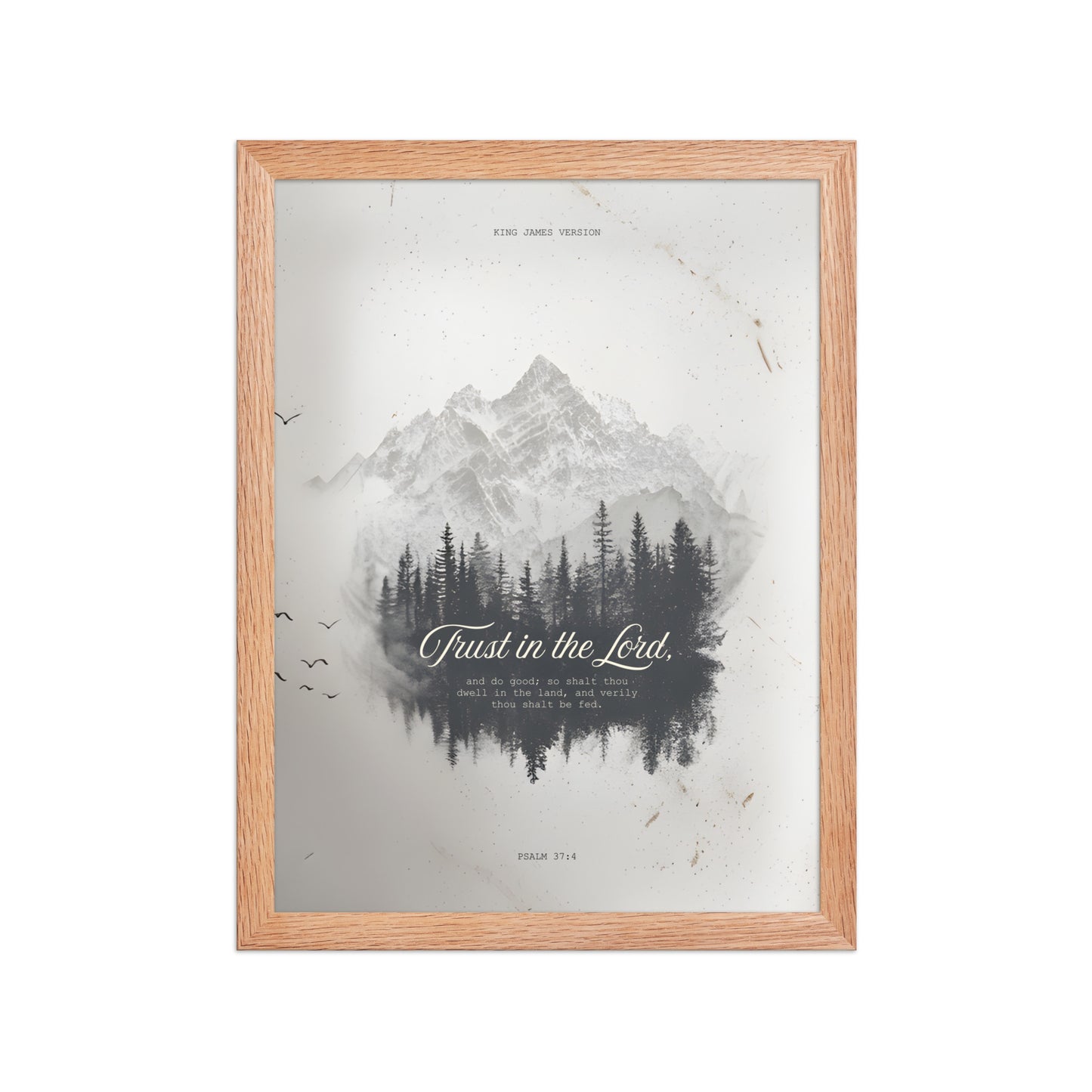 Psalm 37:4 "Trust in the Lord" Wall Art    Unframed Matte Paper / 11″×14″-Unframed Matte Paper / 12″×16″-Unframed Matte Paper / 12″×18″-Unframed Matte Paper / 16″×20″-Unframed Matte Paper / 18″×24″ 