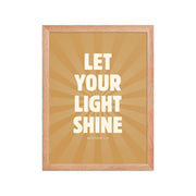 Let Your Light Shine: Matthew 5:16    Black / 8″×10″-Black / 11″×14″-Black / 12″×16″-Black / 12″×18″-Black / 16″×20″ 