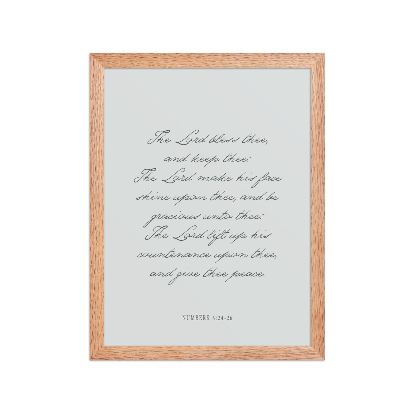 "The Lord Bless You" Numbers 6:24-26 Art | Available in 3 Colors