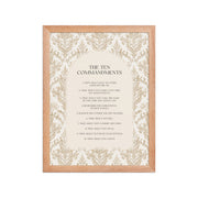 The Ten Commandments: Arch Design Print with Roman Numerals or List    Unframed Matte Paper / 8″×10″ / List-Unframed Matte Paper / 8″×10″ / Roman Numerals-Unframed Matte Paper / 11″×14″ / List-Unframed Matte Paper / 11″×14″ / Roman Numerals-Unframed Matte Paper / 12″×16″ / List 