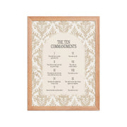 The Ten Commandments: Arch Design Print with Roman Numerals or List