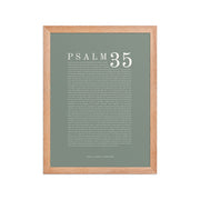 Psalm 35 Full Chapter Wall Art | Complete Scripture Print