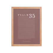 Psalm 35 Full Chapter Wall Art | Complete Scripture Print