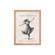 Psalm 16:11 Dancer Art On Beige Background  