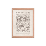 Romans 12:12 Floral On Beige  