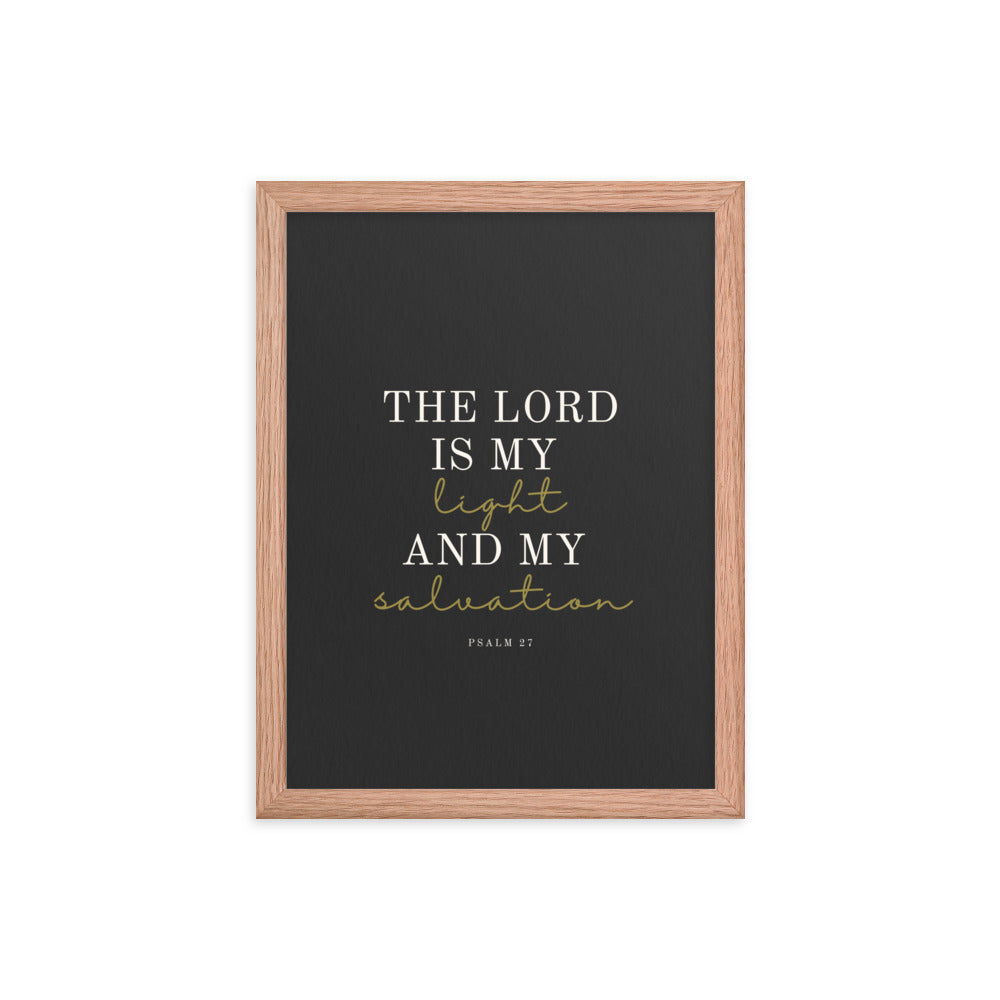Psalm 27 Quote On Light Or Dark Background  