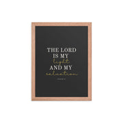 Psalm 27 Quote On Light Or Dark Background  