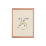 Psalm 27 Quote On light Background 12x16