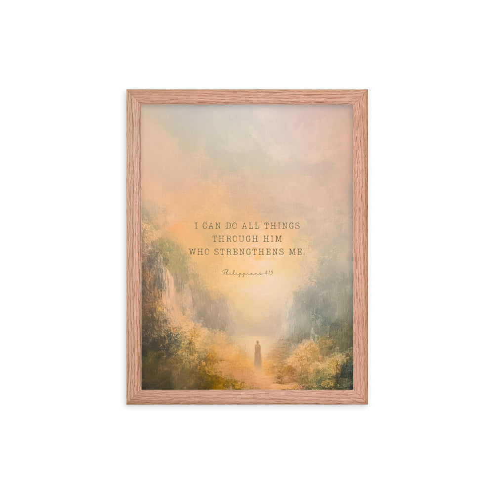 Philippians 4:13 - Oil Painting Print  