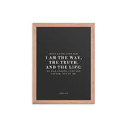 John 14:6 Black 12x16