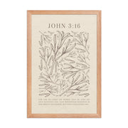 John 3:16 - Black Floral Art On Beige Background    Unframed Matte Paper / 5"x7"-Unframed Matte Paper / 8″×10″-Unframed Matte Paper / 11″×14″-Unframed Matte Paper / 12″×16″-Unframed Matte Paper / 12″×18″-Unframed Matte Paper / 16″×20″-Unframed Matte Paper / A2 (16.5″×23.3″)-Unframed Matte Paper / 18″×24″-Unframed Matte Paper / 24″×36″-Unframed Matte Paper / 20"x30" 