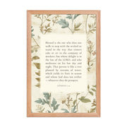 Genesis 2:9 - Botanic Floral Background  