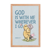 Joshua 1:9 – Winnie the Pooh Bear Inspired Scripture Print