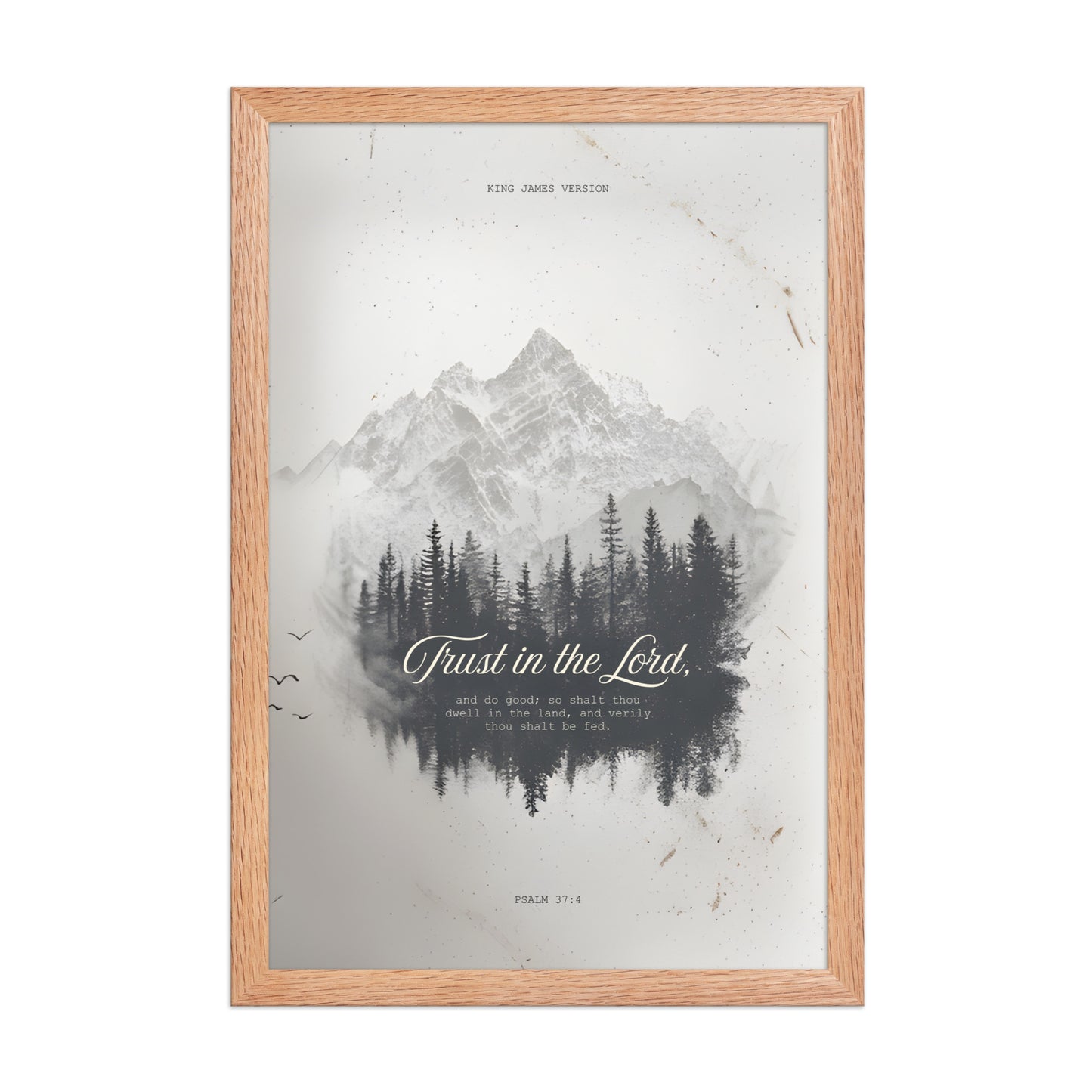 Psalm 37:4 "Trust in the Lord" Wall Art    Unframed Matte Paper / 11″×14″-Unframed Matte Paper / 12″×16″-Unframed Matte Paper / 12″×18″-Unframed Matte Paper / 16″×20″-Unframed Matte Paper / 18″×24″ 