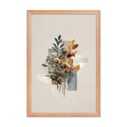 Matthew 7:24–25 Floral Wall Art, "Build on the Rock    Unframed Matte Paper / 11″×14″-Unframed Matte Paper / 12″×16″-Unframed Matte Paper / 12″×18″-Unframed Matte Paper / 16″×20″-Unframed Matte Paper / 18″×24″ 