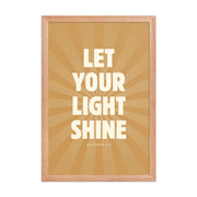 Let Your Light Shine: Matthew 5:16    Black / 8″×10″-Black / 11″×14″-Black / 12″×16″-Black / 12″×18″-Black / 16″×20″ 