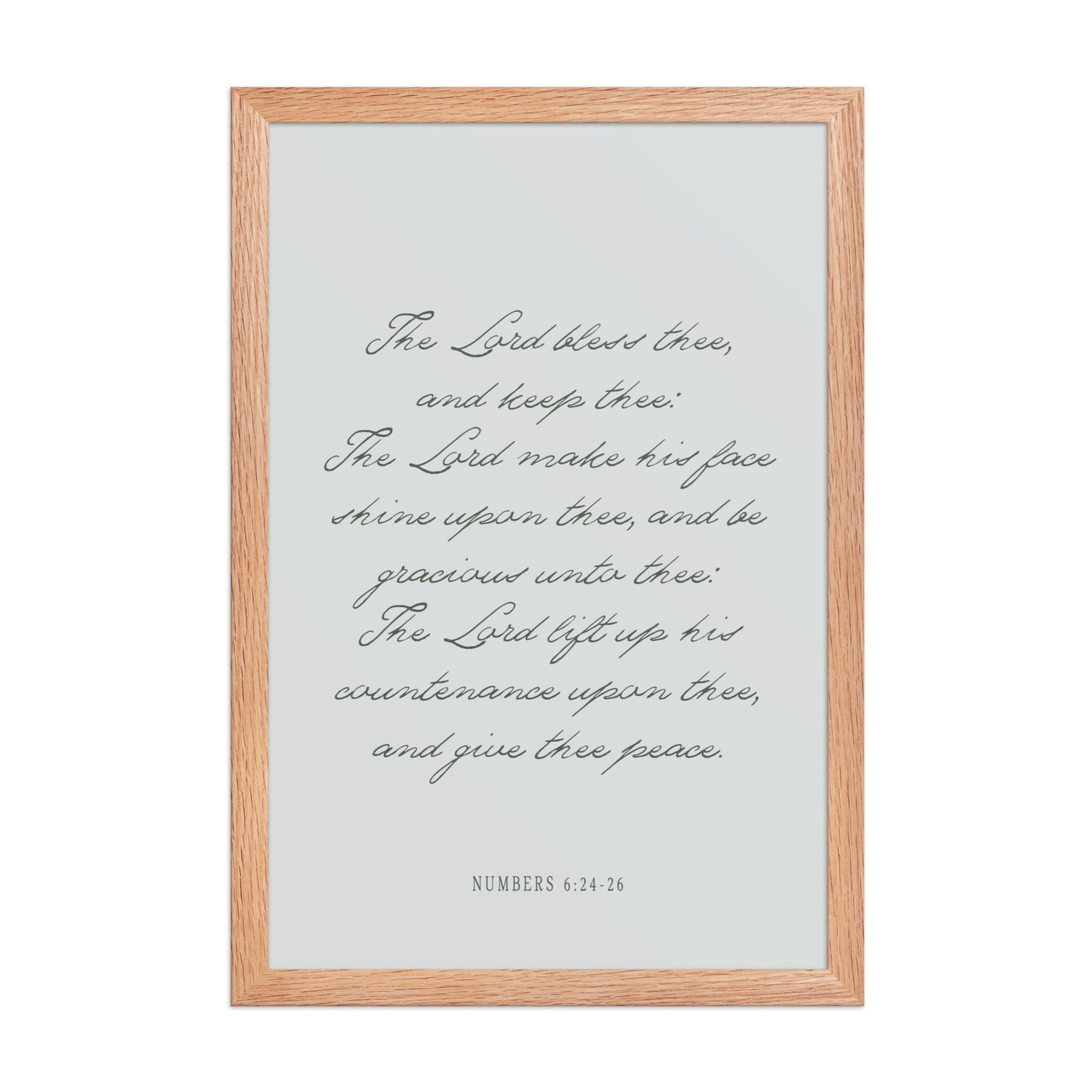 "The Lord Bless You" Numbers 6:24-26 Art | Available in 3 Colors