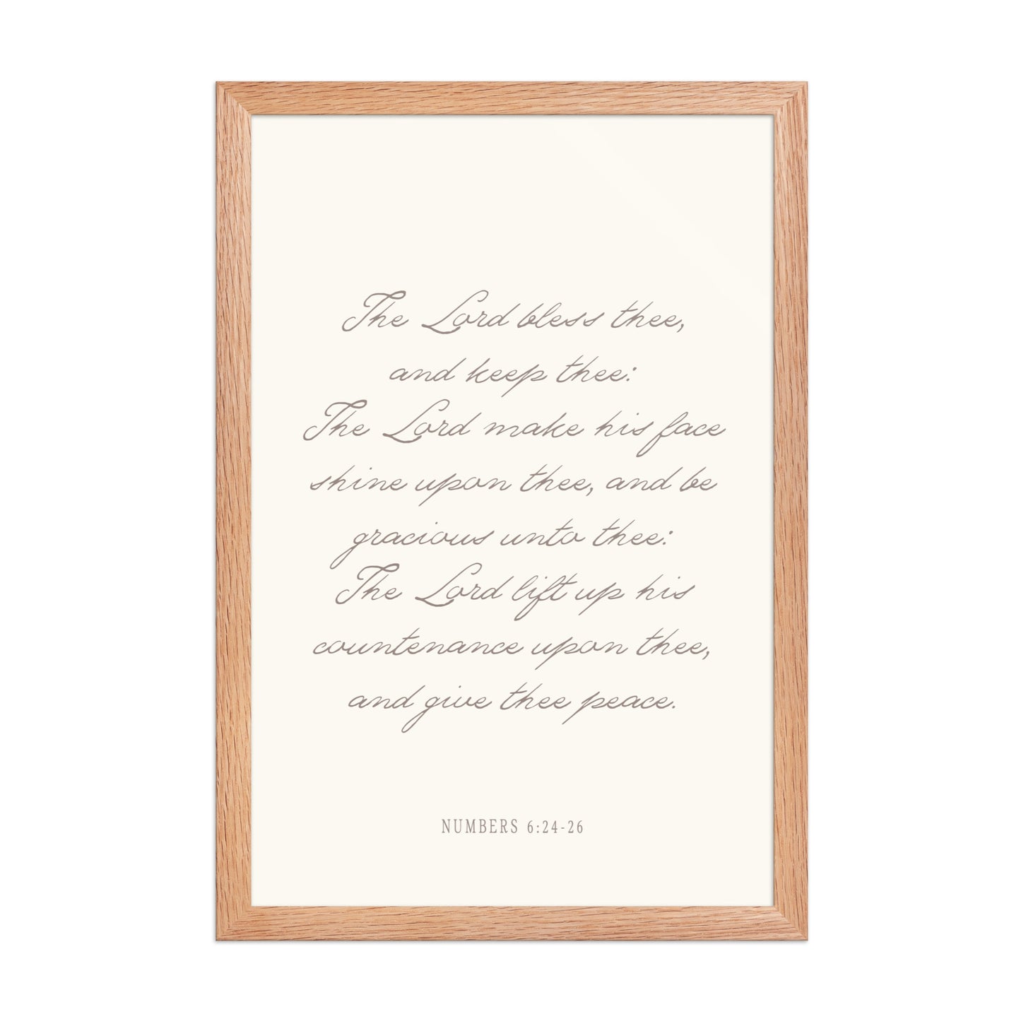 "The Lord Bless You" Numbers 6:24-26 Art | Available in 3 Colors