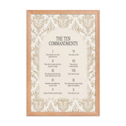 The Ten Commandments: Arch Design Print with Roman Numerals or List