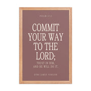 Commit Your Way: Psalm 37:5 Premium Matte Bible Verse Art    Unframed Matte Paper / 8″×10″ / Faded Brick-Unframed Matte Paper / 8″×10″ / Blush-Unframed Matte Paper / 8″×10″ / Deep Plum-Unframed Matte Paper / 8″×10″ / Mint-Unframed Matte Paper / 10″×10″ / Faded Brick 