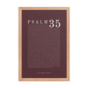 Psalm 35 Full Chapter Wall Art | Complete Scripture Print