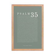 Psalm 35 Full Chapter Wall Art | Complete Scripture Print