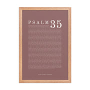 Psalm 35 Full Chapter Wall Art | Complete Scripture Print