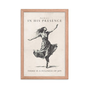 Psalm 16:11 Dancer Art On Beige Background  