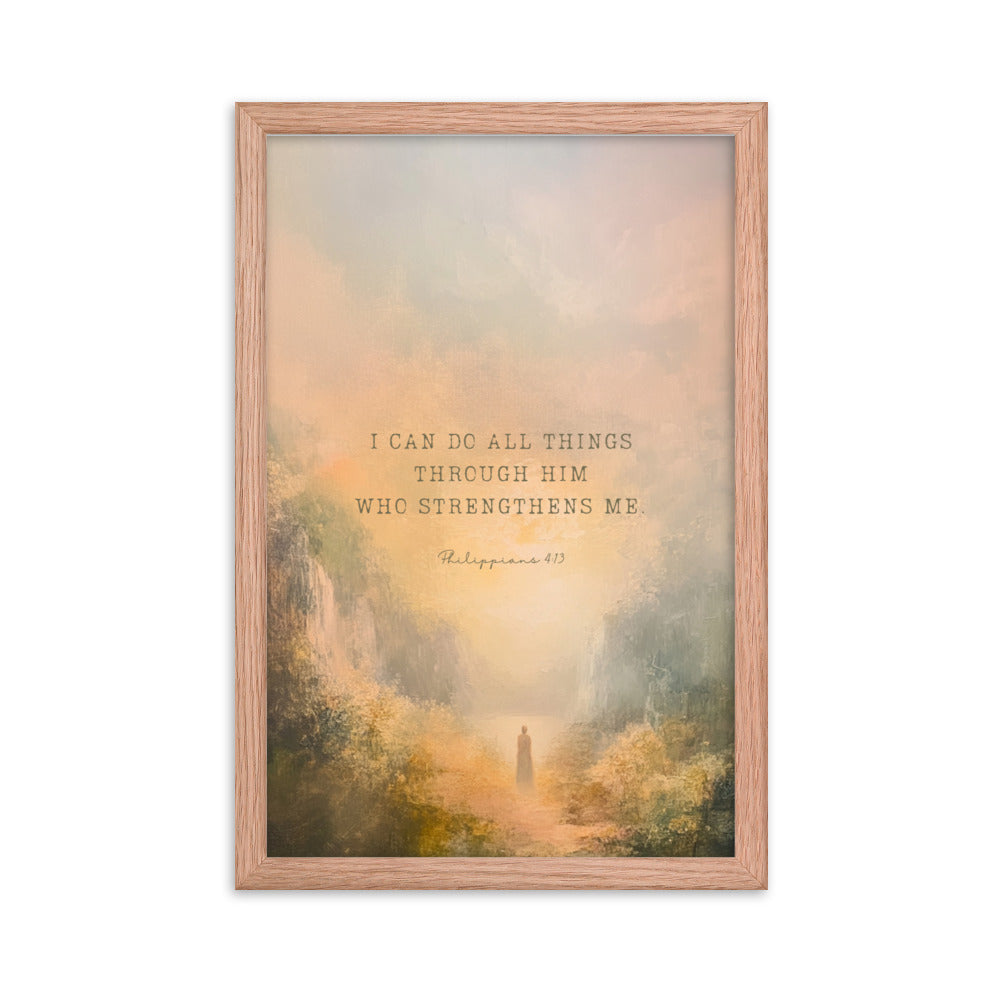 Philippians 4:13 - Oil Painting Print  