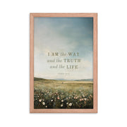 John 14:6 Meadow Dark Text 12X18