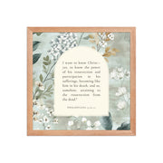 Philippians 3:10-11 –  Vintage Flower Arche  