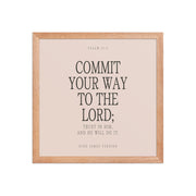 Commit Your Way: Psalm 37:5 Premium Matte Bible Verse Art