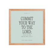 Commit Your Way: Psalm 37:5 Premium Matte Bible Verse Art