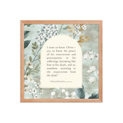 Philippians 3:10-11 –  Vintage Flower Arche  
