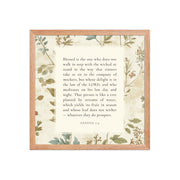 Genesis 2:9 - Botanic Floral Background  
