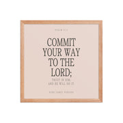 Commit Your Way: Psalm 37:5 Premium Matte Bible Verse Art